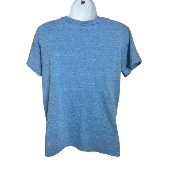 Chicago Cubs Blue V-Neck Tee Sz M MLB Genuine Merchandise 5th & Ocean Shirt Top - Picture 4 of 6